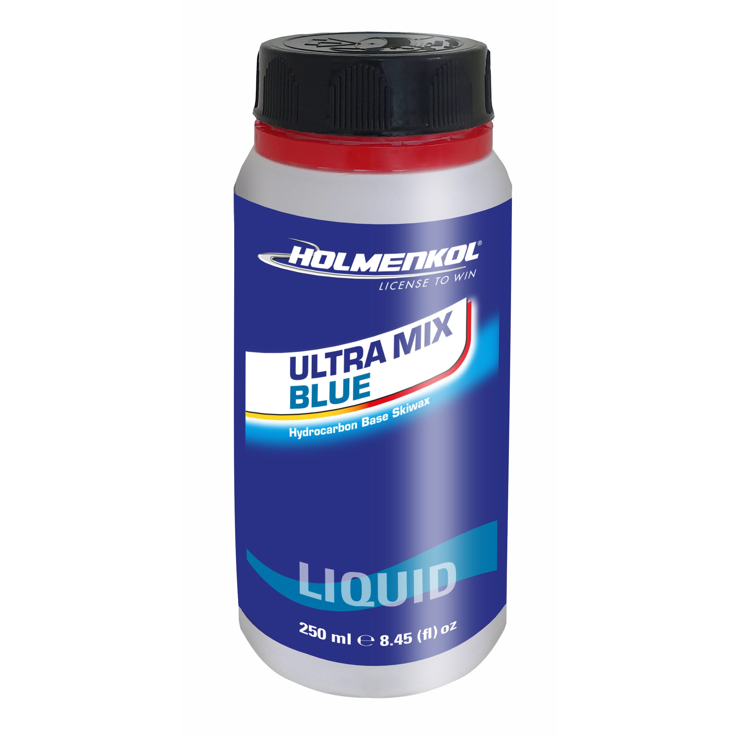 Holmenkol UltraMix Blue Liquid, ski wax koud, snowboard wax koud, vloeibare ski wax, vloeibare snowboard wax, Holmenkol vloeibare wax kopen, wax zonder strijkijzer, fluorvrije ski wax koud, fluorvrije snowboard wax koud, Holmenkol UltraMix kopen, ski onderhoud vloeibare wax, snowboard onderhoud vloeibare wax, Holmenkol Liquid Wax 250ml.